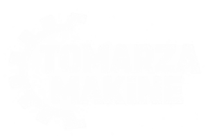 beyaz dişli Çarklı tomarza makİne logosu